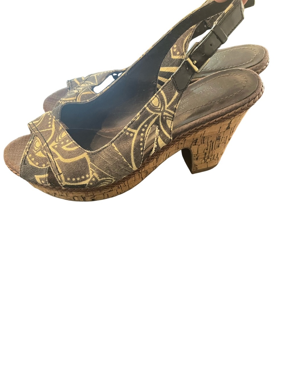 Naturalizer Women’s Cork heeled sandals